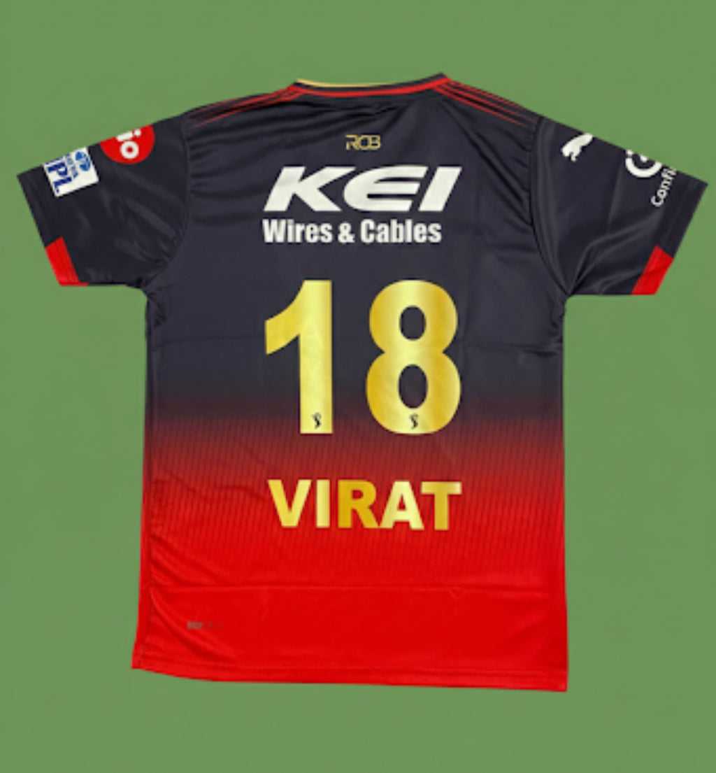 VIRAT HALF SLEEVE EMBROIDERY JERSEY
