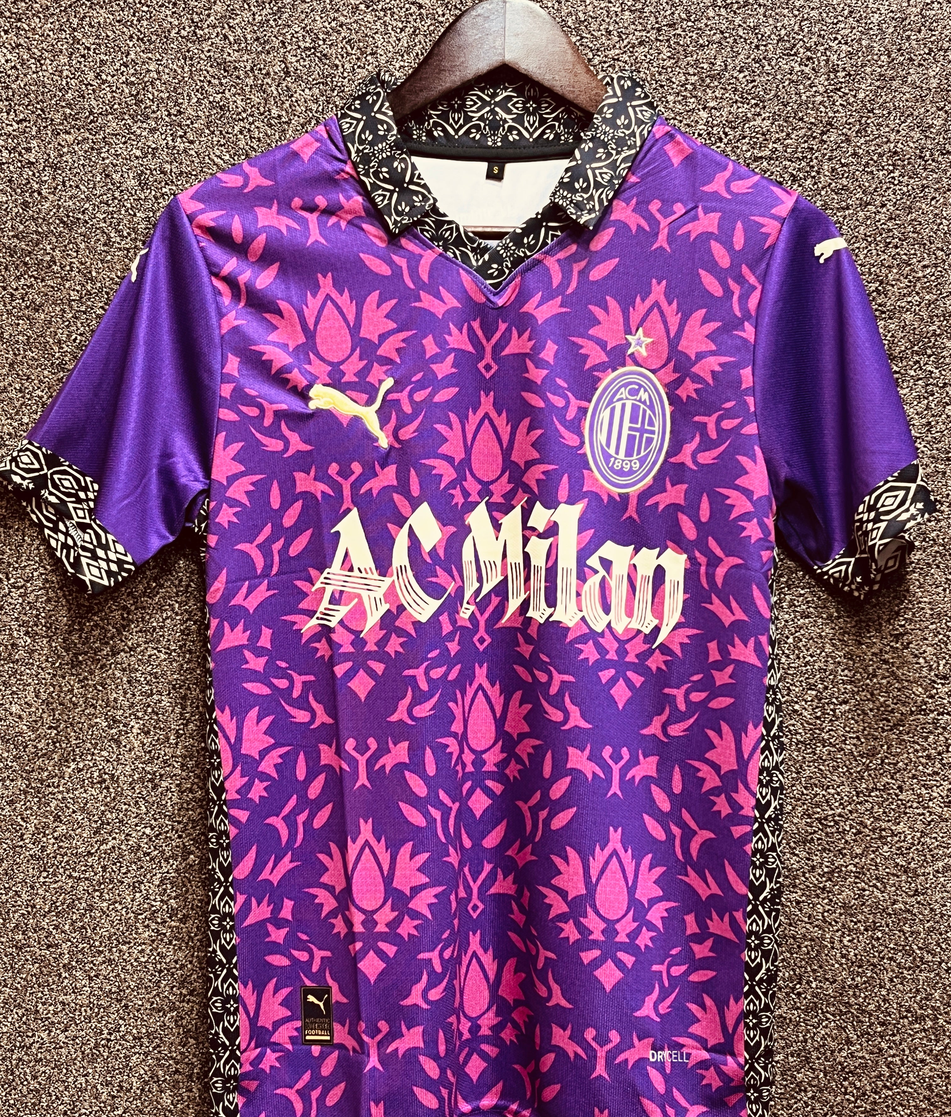 AC MILAN MALDINI EMBROIDERY HALF SLEEVE JERSEY