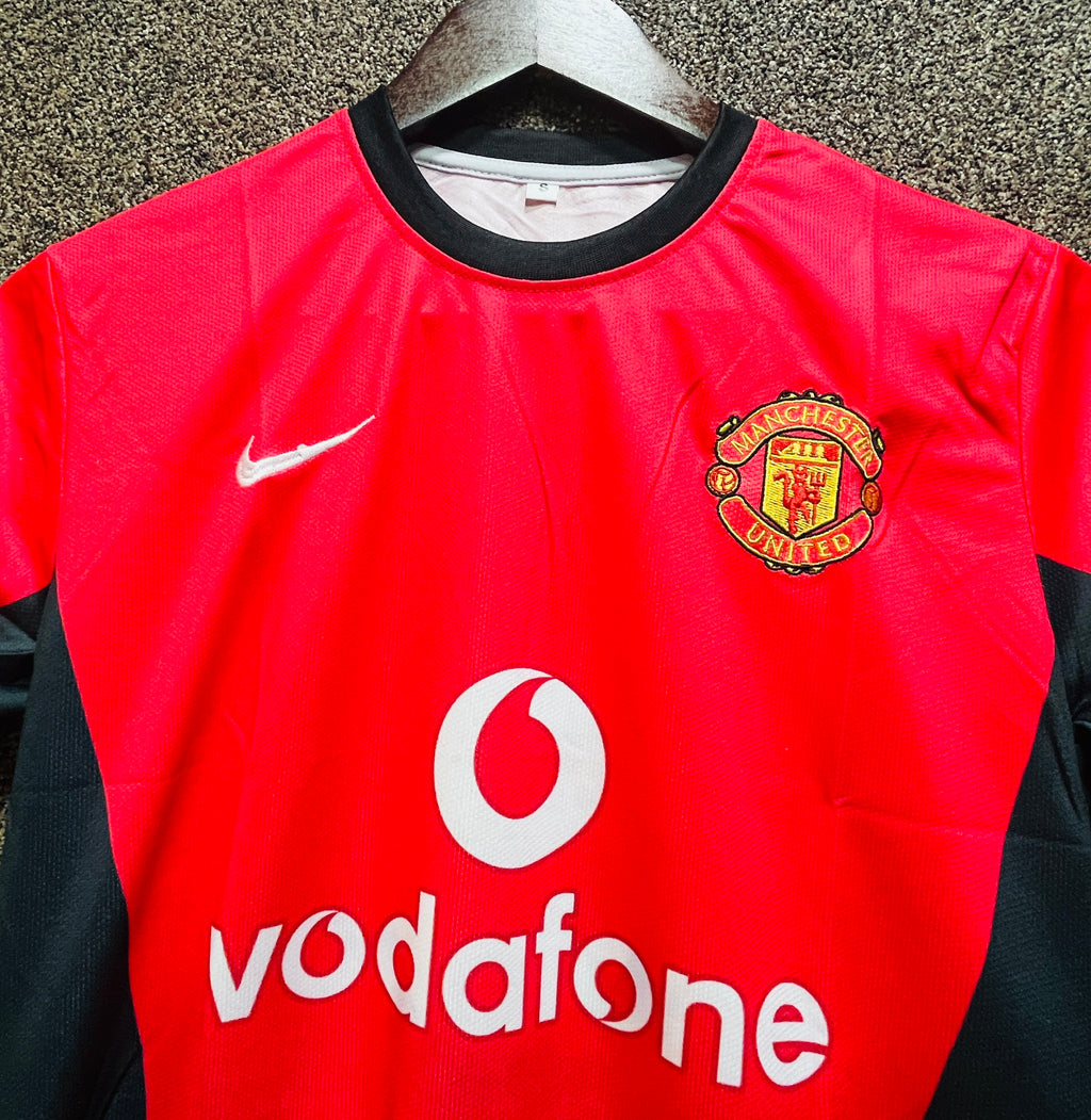 MANCHESTER UNITED BECKHAM HALF JERSEY EMBROIDERY