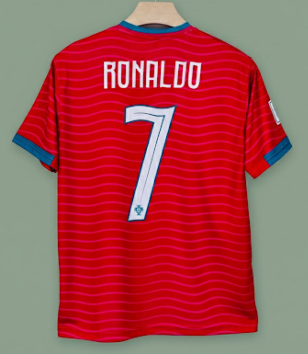 HALF SLEEVE V NECK SUBLIMATION RONALDO 7 JERSEY