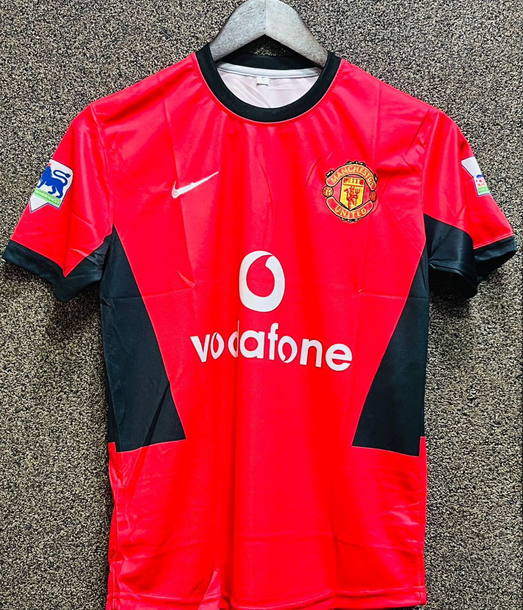 MANCHESTER UNITED BECKHAM HALF JERSEY EMBROIDERY