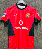 MANCHESTER UNITED BECKHAM HALF JERSEY EMBROIDERY