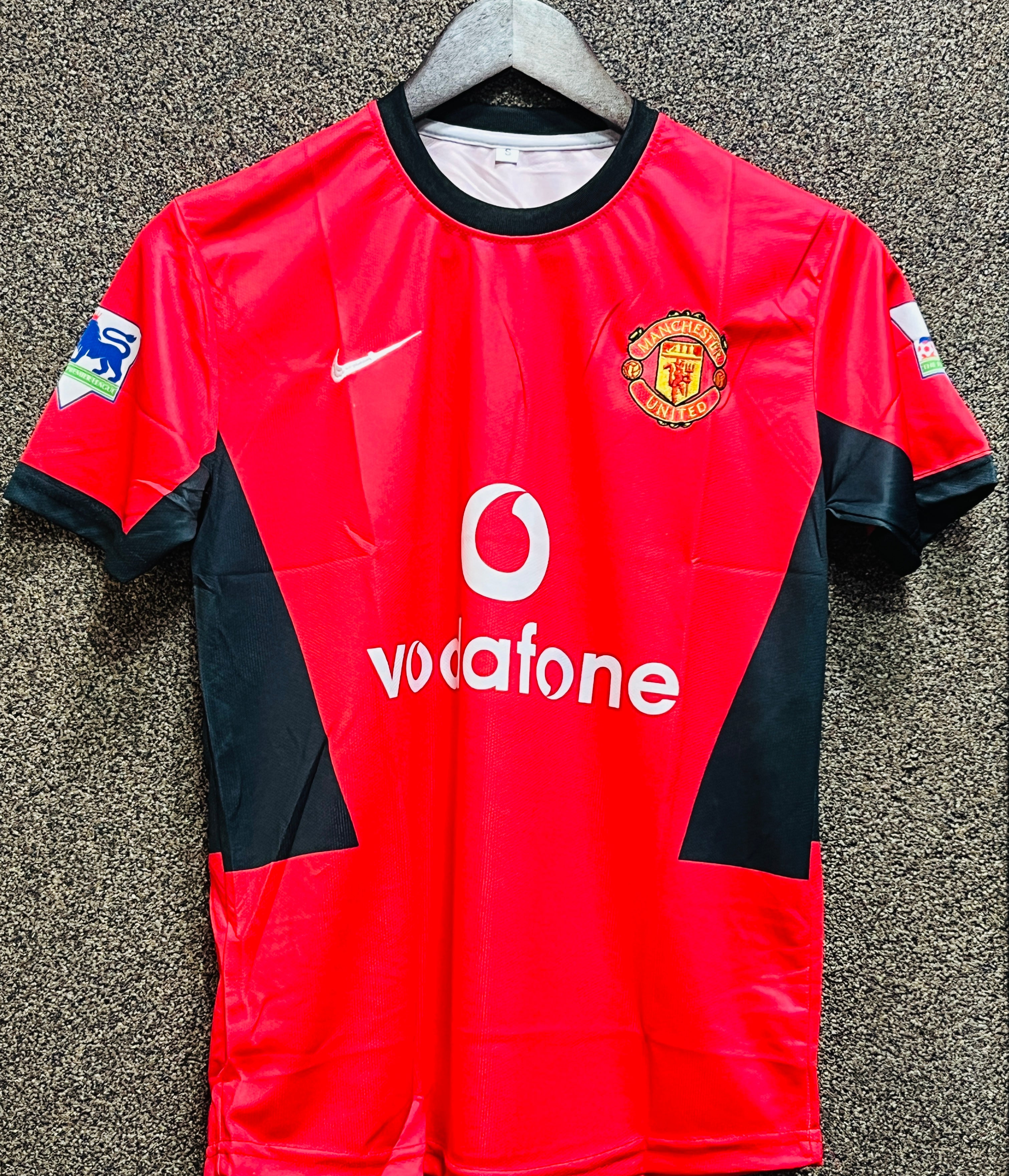 MANCHESTER UNITED BECKHAM HALF JERSEY EMBROIDERY