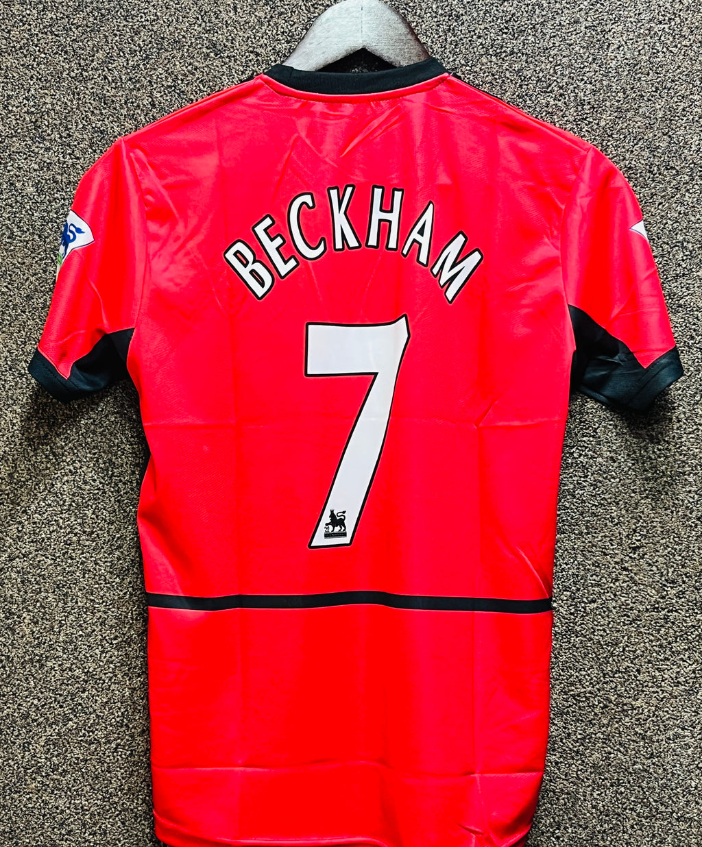 MANCHESTER UNITED BECKHAM HALF JERSEY EMBROIDERY