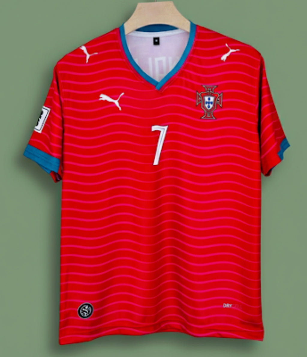 HALF SLEEVE V NECK SUBLIMATION RONALDO 7 JERSEY