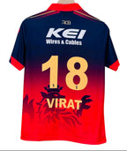 IPL HALF SLEEVE COLOR WITH ZIP VIRAT JERSEY