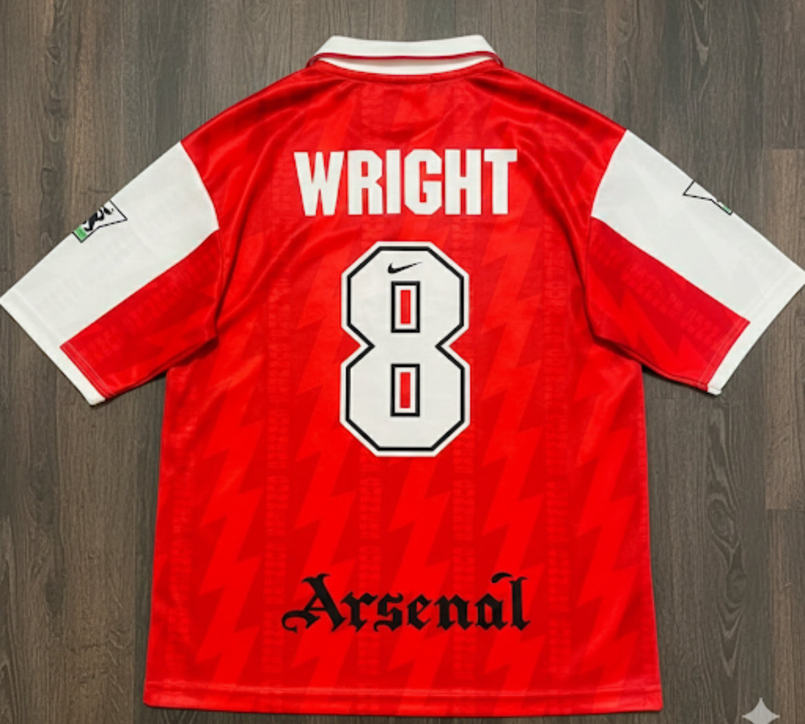 FIVE SLEEVE WRIGHT EMBROIDERY JERSEY