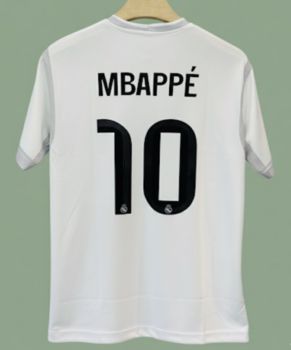 HALF SLEEVE REAL MADRID NEW HOME KIT MBAPPE 10