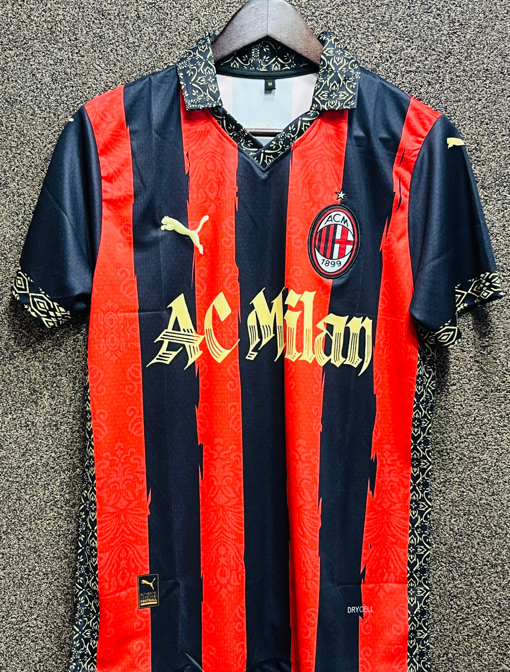AC MILAN RONALDINHO EMBROIDERY HALF SLEEVE JERSEY