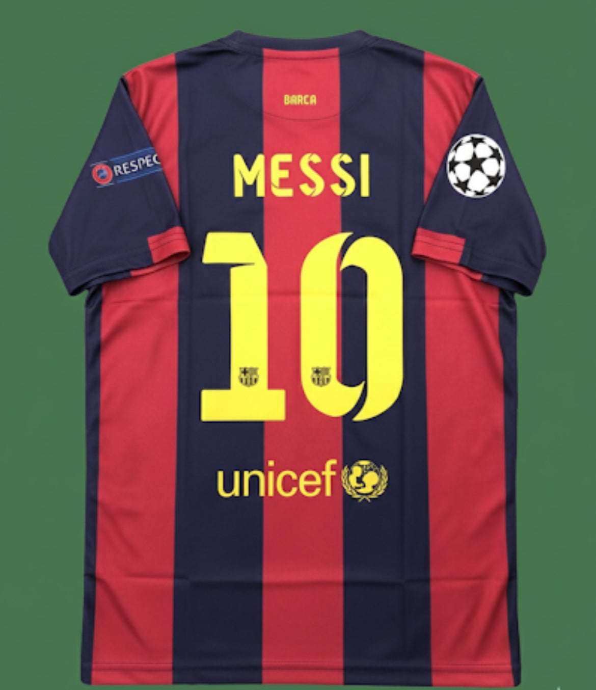 EMBROIDERY MESSI 10 HALF SLEEVE JERSEY