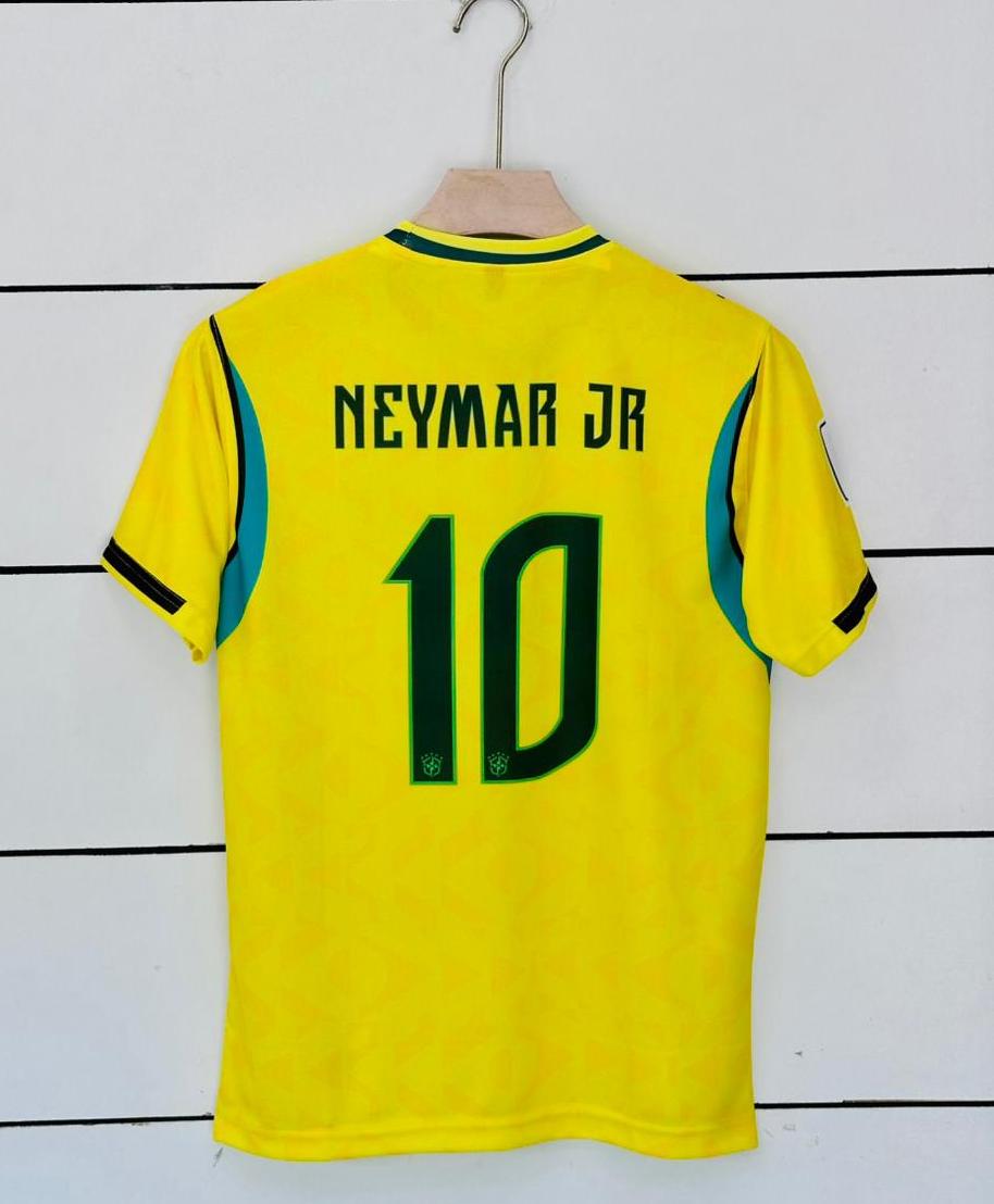 NEYMAR JR 10 BRAZIL 2006 WOULD CUP EMBROIDERY JERSEY
