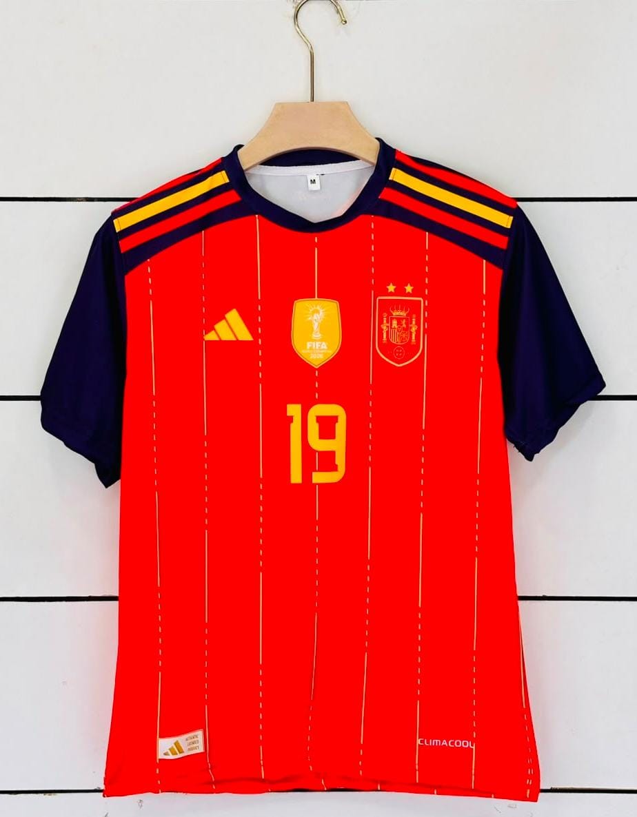 LAMINE YAMAL 19 FIFA 2 STAR HALF SLEEVE SUBLIMATIONJERSEY