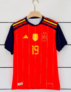 LAMINE YAMAL 19 FIFA 2 STAR HALF SLEEVE SUBLIMATIONJERSEY